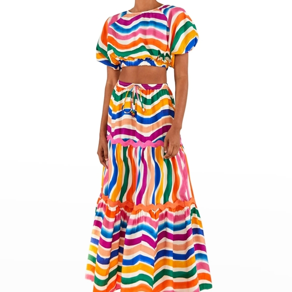 Farm Rio Dancing Stripes Set - Picture 3 of 7